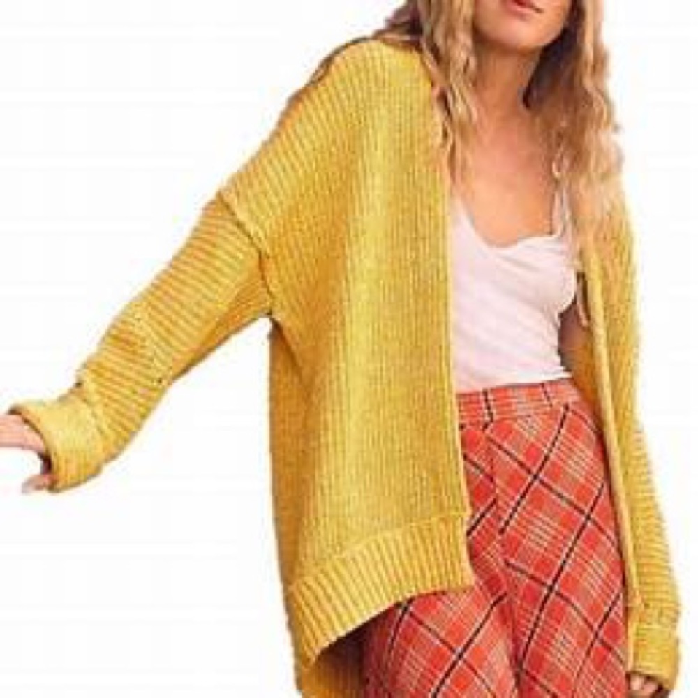 FREE PEOPLE High Hopes Cardigan NWT XS Marmalade - Picture 2 of 3